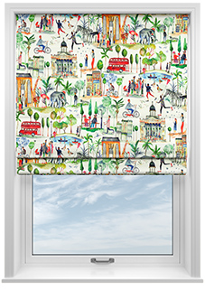 Out And About, Paintbox - Roman Blind